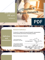 Chapter 9 BASIC NETWORK - Project Scheduling