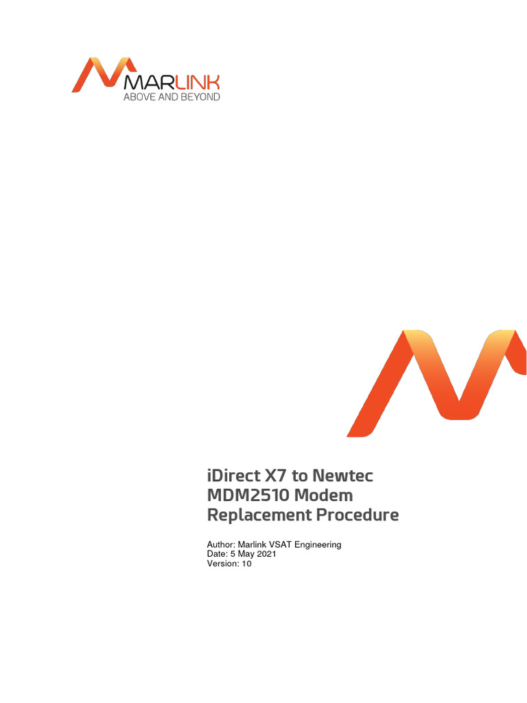 X7 to MDM2510 Modem Replacement Guide | PDF | Modem | Very Small ...