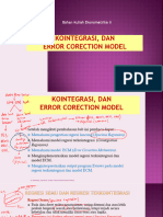 Ekonometrika 2 - Deret-waktu-Kointegrasi Dan ECM 2023