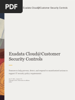 Gen 2 Exadata Cloud at Customer Security Controls