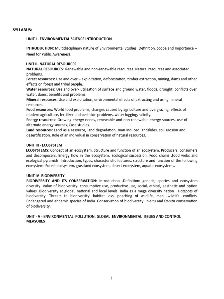Environmental science notes unit 1 2 3 download free pdf mining