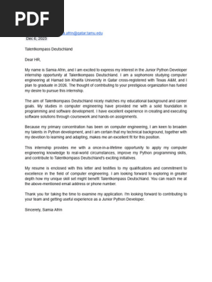cover letter - google docs