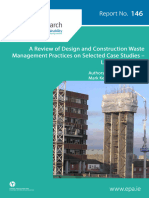A Review of Design and Construction Waste Management Practices in Selected Case Studies - Lessons Learned EPA Research Report 146