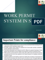 Work Permit System in SDMS 13.03.2023