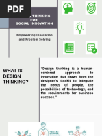 Design Thinking For Social Innovation