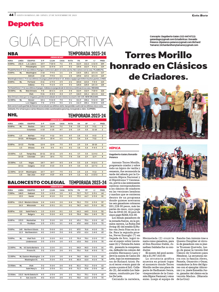 Gu A Deportiva 27 11 2023 Pdf Asociacion Nacional De Basquetbol