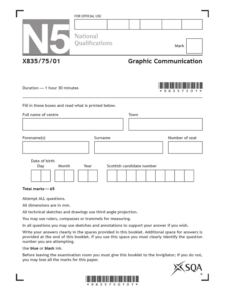 N5 Graphic-Communication All 2021 | PDF | 3 D Computer Graphics