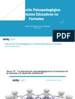 Tema 10º Master Psicopedagogía - Intervención P en Contextos Educativos No Formales