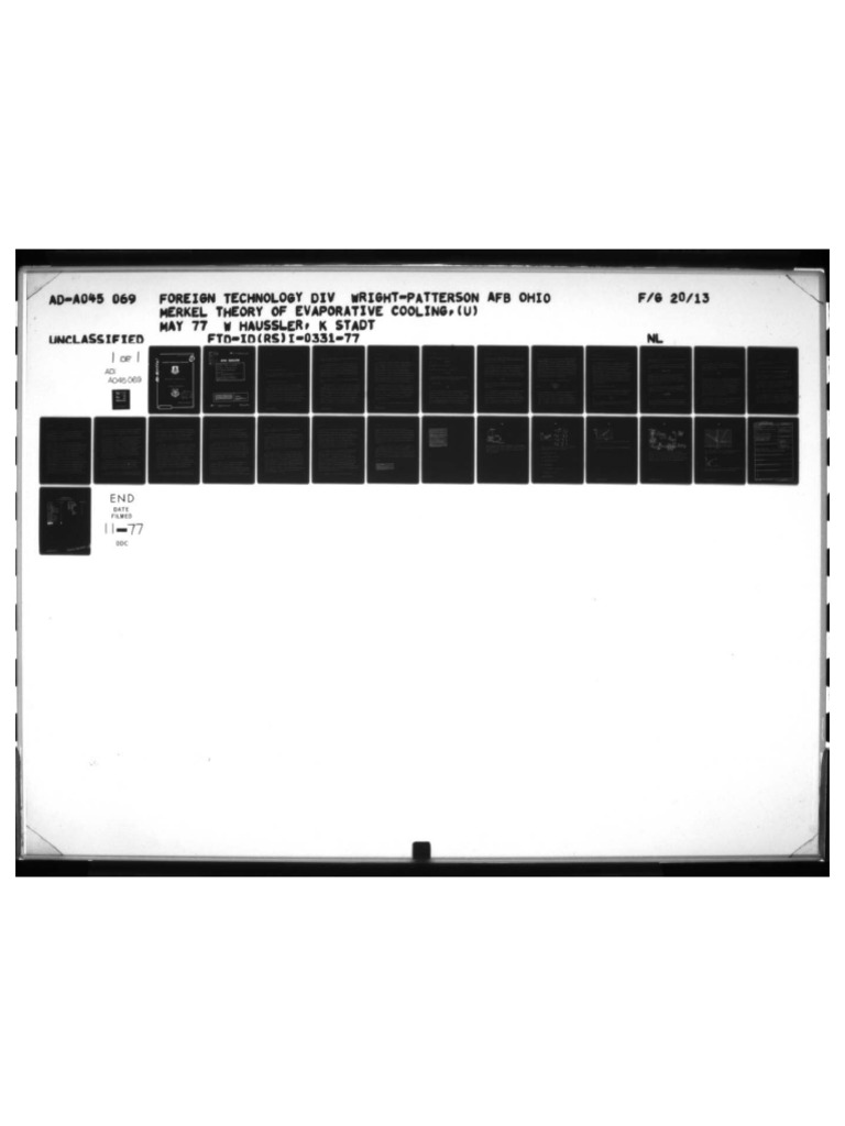 Merkel's Theory of Evaporative Cooling PDF