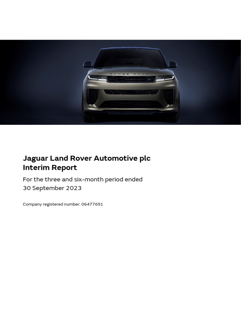 JLR PERFORMANCE IMPACTED IN CHALLENGING QUARTER intelligence overview