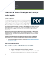 Australian Apprenticeships Priority List - Factsheet