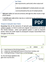 Assuming That All The Elements of Epicyclic Gear Train Are Moving at