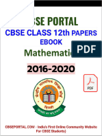 CBSE Class 12 Papers Mathematics Ebook