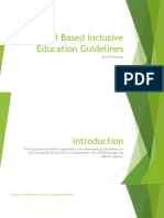 School Based Inclusive Guidelines (1) Presentation