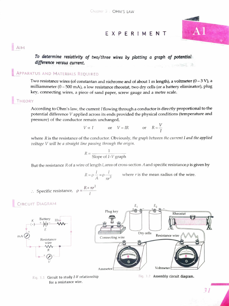 Experiments | PDF | Electrical Resistance And Conductance | Voltage