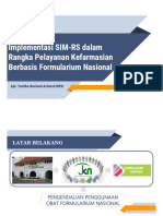 Implementasi SIMRS Dalam Rangka Pelayanan Kefarmasian Berbasis Fornas