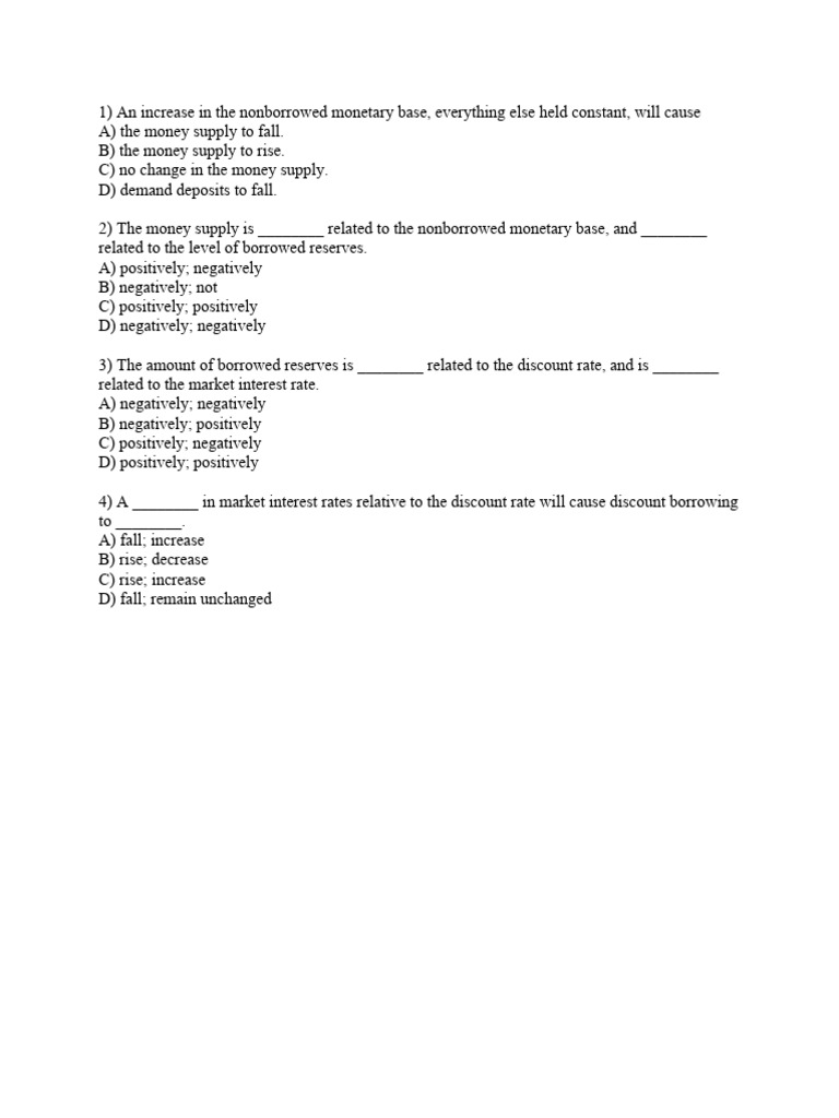 Money Supply and Monetary Base Analysis | PDF | Money Supply | Money