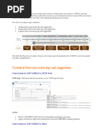 Hana Migration Conversion Tips