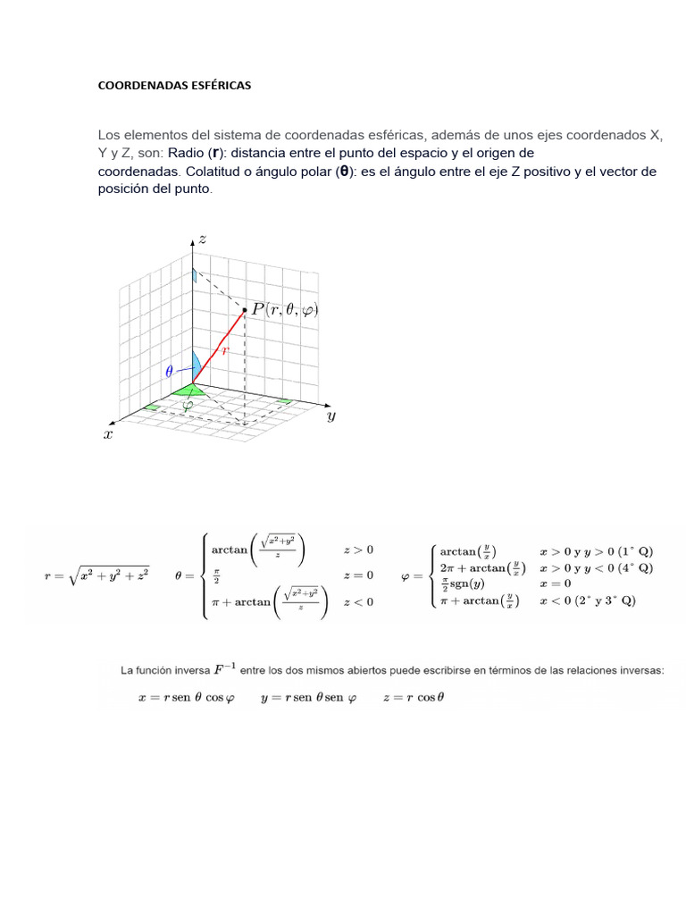 COORDENADAS ESFÉRICAS PDF