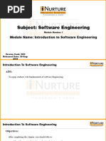 Introduction To Software Engineering