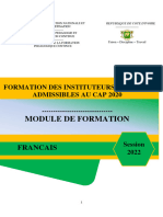 MODULE FRANCAIS_Formation  IA  2022