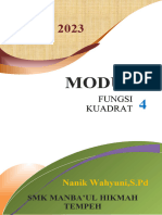 Modul 4 Fungsi Kuadrat