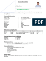 Sanjay Sherma CV