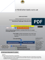 Kebijakan Penetapan Baku Mutu Air P3e Suma