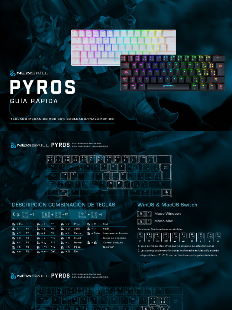 Manual Teclado Newskill Pyros | PDF