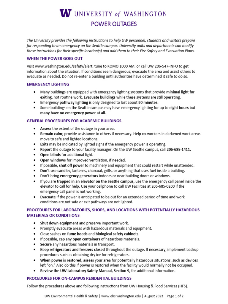 Power_Outages PDF Laboratories Refrigerator