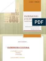 PATRIMONIO CULTURAL Legislación para Su Protección