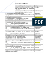 Unit6 - Word Part and Term Exercise - KEYS