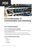 4.9 Fundamentals of Communication and Networking