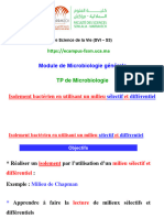 Isolement - Milieu Selectif Et Différentiel - Milieu Chapman