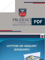 Letter of Enquiry