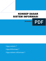 Konsep Dasar Sistem Informasi