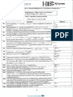 Exemple Concours Ensam SVT PC Ste STM Maths 2015