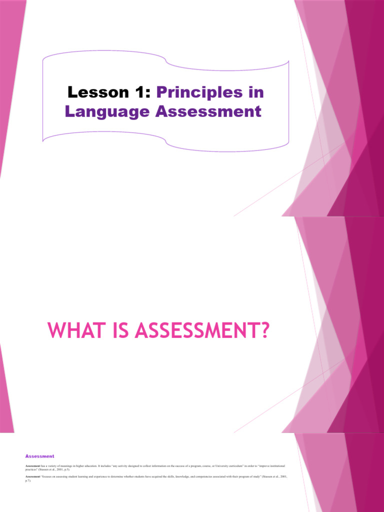 Principles of language assessment pdf educational assessment learning