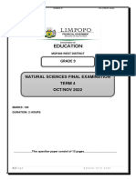 Final NS Exam Grade 9 2022