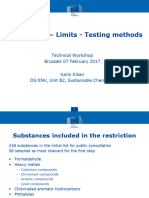 Substances - Limits - Testing Methods
