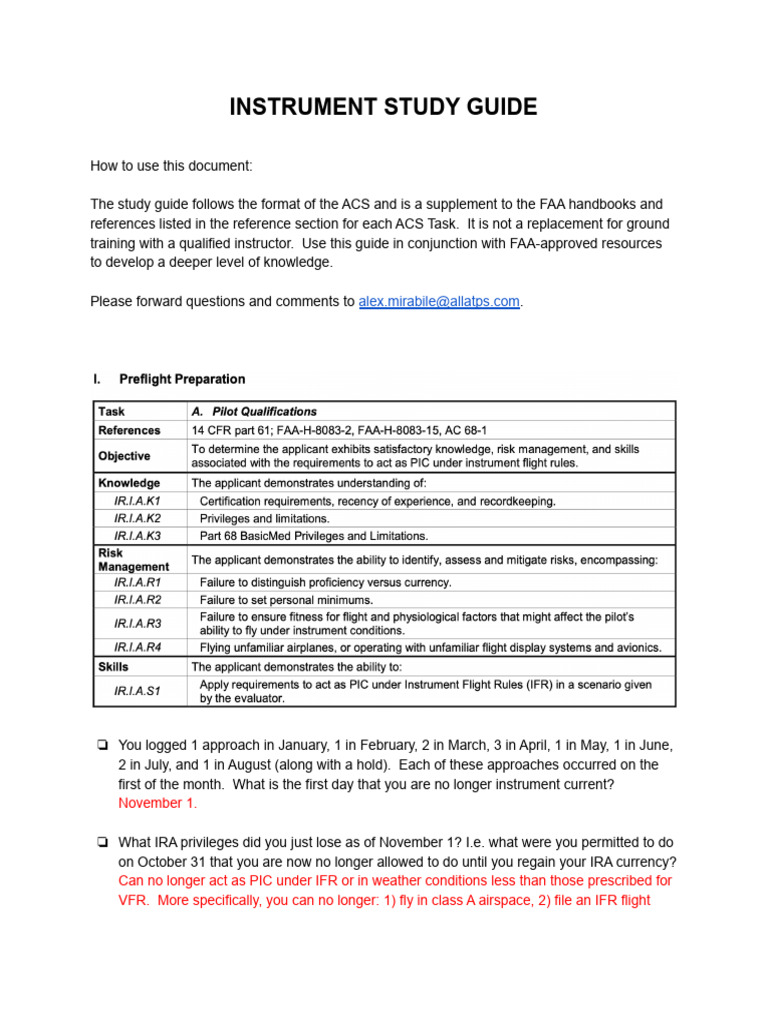 Instrument Study Guide PDF Humidity Atmosphere Of Earth