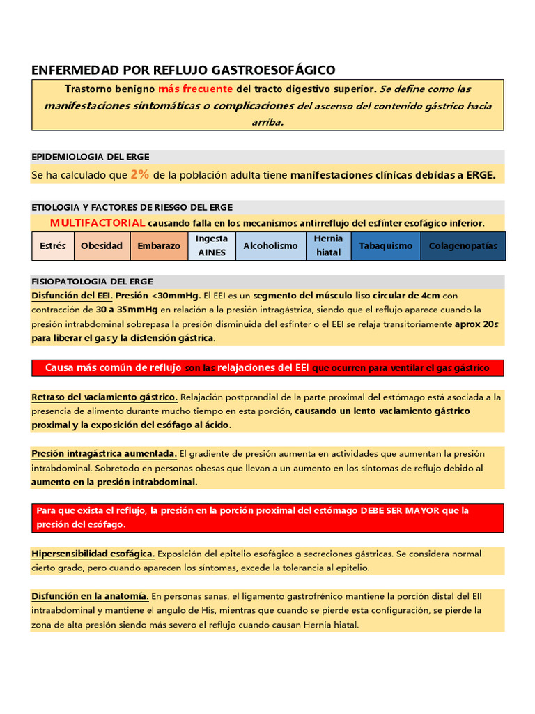 Erge | PDF | La enfermedad por reflujo gastroesofágico | Medicina CLINICA