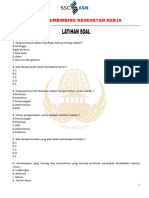 Soal Pembimbing Kesehatan Kerja + Kunci Jawaban