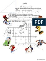 Sport Crossword