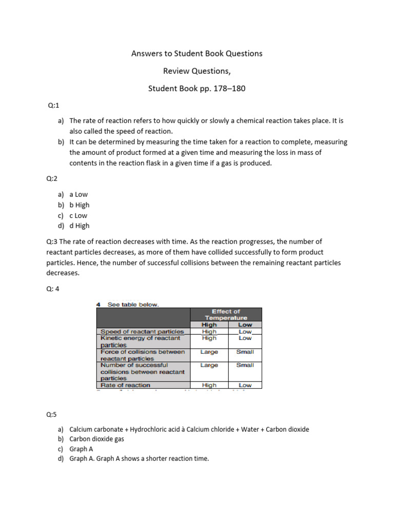 Rates of Reaction Explained | PDF | Reaction Rate | Catalysis