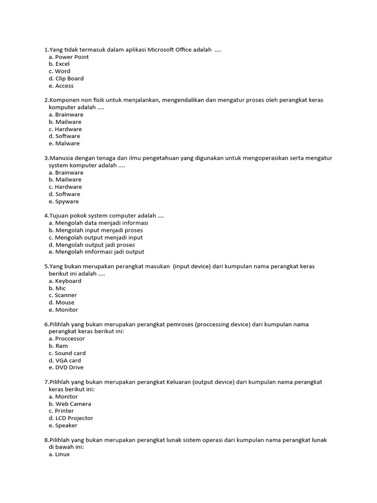 Komponen dan Perangkat dalam Komputer | PDF | Game & Aktivitas