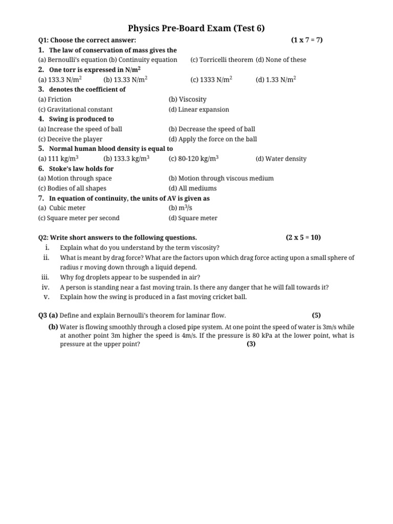 Chapter 6print PDF Fluid Dynamics Drag (Physics)