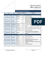 PFY T-4 & T-5. Datesheet & Syllabus