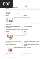 Grade 5 Respiratory System Quiz | PDF | Respiratory Tract | Respiratory ...