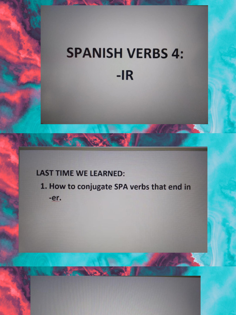 Spanish (Ir) PDF